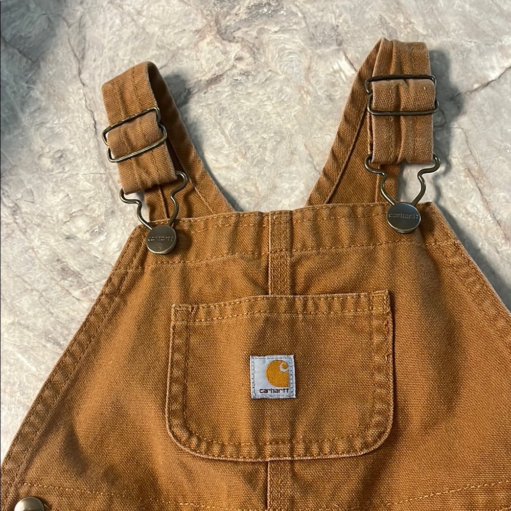 Carhartt Tan Bib Overalls